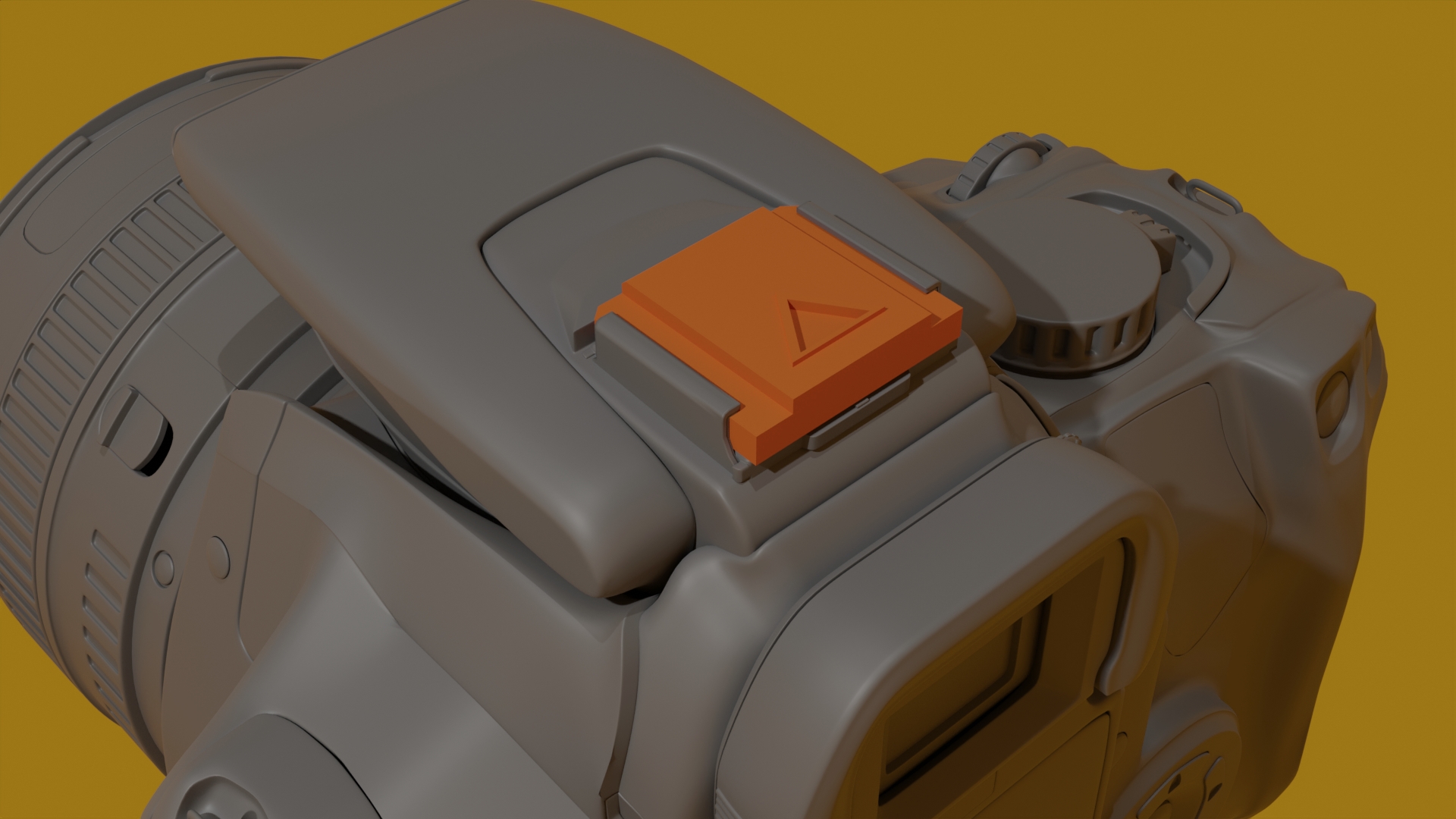 Hot Shoe Cover minimalistic (internal flash working) V1.4